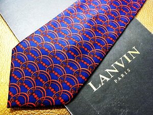 ★良品★3R04328【LANVIN】ランバン「花 装飾 柄」ネクタイ