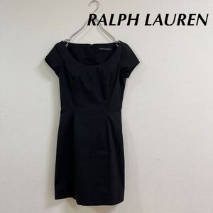 RALPH LAUREN ラルフローレン ブラック　ワンピース　フォーマル　スーツ　半袖ワンピース 7号