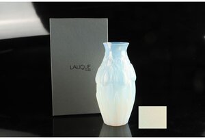 [URA]LALIQUE(ラリック)/フラワーベース/花瓶/高さ17cm/共箱/10-1-29　(検索)骨董/花器/花瓶/飾壷/インテリア/硝子