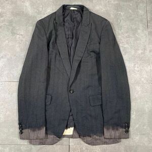 希少　COMME des GARCONS PLUS EVERGREEN コムデギャルソンオムプリュス　AD2008 川久保玲　93AW 脱色期 復刻　名作 ジャケット