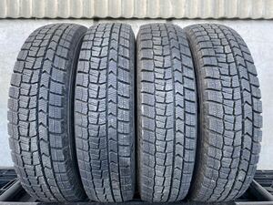 A5153 送料無料☆深溝スタッドレス☆DUNLOP WINTER MAXX 155/80R13 79Q 4本価格　2021年製