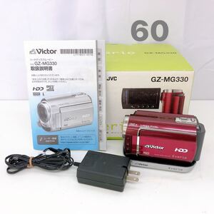 1AD053 Victor ビクター ビデオカメラ GZ-MG330 Everio JVC 元箱付属 現状品 簡易動作確認済み