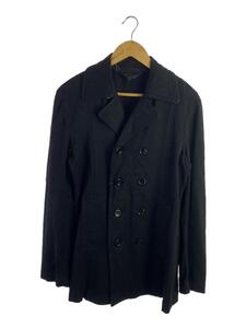 COMME des GARCONS HOMME PLUS◆08SS/ピーコート/S/コットン/BLK/PA-C001//