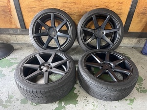 マスタング用　VOSSEN　20インチ4本セット　NITTOタイヤ　中古　マットブラック　5/114.3