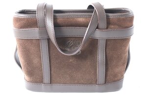 LOEWE ロエベ ハンドバッグ 手提げ スウェード ブラウン 茶色 鞄 カバン 0838-RY