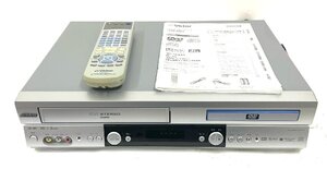 【ジャンク】 Victor ビクター DVDプレーヤー一体型ビデオデッキ HR-DV1 2002年製 AV機器 VHS 再生 リモコン 部品取り