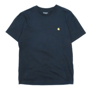 カーハート carhartt S/S CHASE T-SHIRT ワンポイント 刺繍 Tシャツ カットソー 半袖 クルーネック 黒 ブラック M メンズ