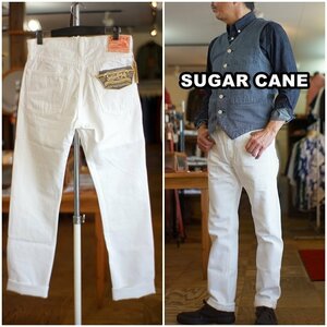 シュガーケーン 　SUGAR CANE　 ジーンズ　 スリムテーパード 　ホワイトジーンズ　SC42375 ２０２１モデル　34インチ