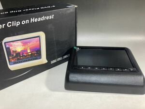 【2A25】9inch DVD PLAYER AV DISPLAY MP5PLAYER CD MP3 リモコツ付　コントローラー付　ゲームパッド　HEADREST SJ-9009D