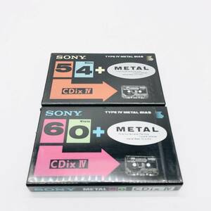 保管品 未開封品 ソニー SONY CDix Ⅳ メタル カセット テープ 54分 60分 セット まとめ C-60CDX4 C-54CDX4 METAL