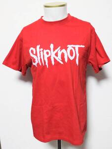 送料無料　【Lサイズ】スリップノット　バーコード　Tシャツ　半袖　SLIPKNOT　レッド　ロックバンド　ファンスマ