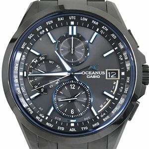 新品 CASIO カシオ OCEANUS オシアナス 腕時計 OCW-T2600B-1A 電波ソーラー タフソーラー マルチバンド6 チタン カレンダー ワールドタイム