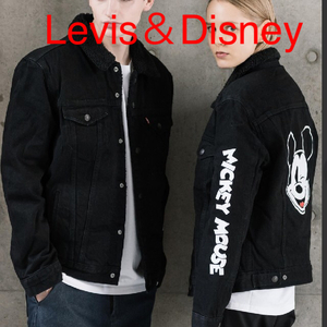 1度着用　Levis ディズニーコレクション ボアデニムジャケット（ユニセックスＳ）