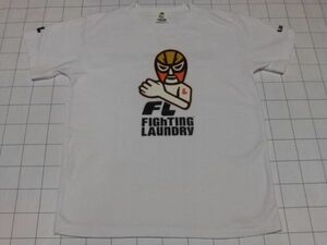 ◆Tシャツ 半袖 サイズ(S) FIGHTING Laundry(ランドリー) マスクマン 白◆古着 同梱可 プロレス MASKMAN パンソンワークス