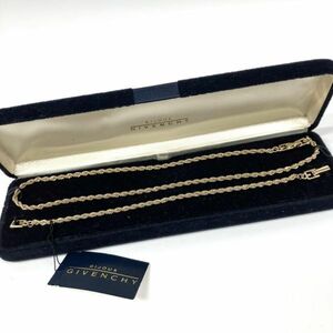 仙3【2点/美品】GIVENCHY ネックレス ブレスレット スクリューチェーン ゴールド系 ロゴ 箱付き ジバンシィ ジバンシー アクセサリーセット