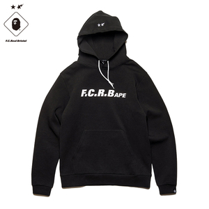 黒M■正規品■BAPE x FCRB TEAM HOODIEチームフーディー パーカー スウェットFCRBAPE A BATHING APEベイプ エイプ BRISTOLブリストルSOPH