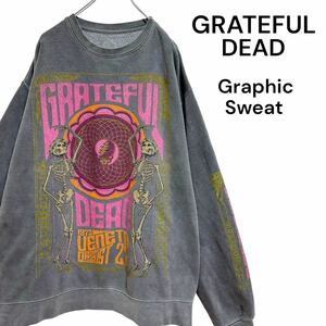 グレイトフルデッド 1972 ヴェネタ ライブ バンド スウェット XXL 黒 GRATEFUL DEAD ブラック veneta oregon ツアー ヴィンテージ フェード