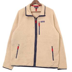 patagonia パタゴニア レトロパイル フリースジャケット アウトドア ベージュ (メンズ XL) 中古 古着 A1126