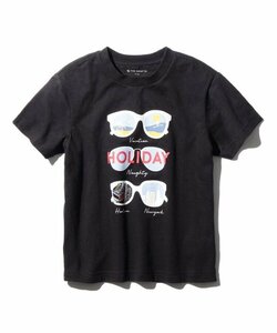 ラスト　新品　THE SHOP TK(Kids)　プリントクルーネックTシャツ　ブラック　13(130cm)　定価1089円