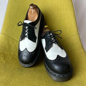 Dr.MARTENS ドクターマーチン 英国製 コンビレザー ウイングチップシューズ UK7 26.0相当