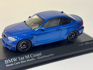 ▽ Minichamps ミニチャンプス 1/43 BMW ビーエムダブリュー 1 Series 1er M Coupe 2011 ブルーメタリック LHD 左ハンドル 410020026