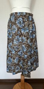 ブルー花柄★スカート