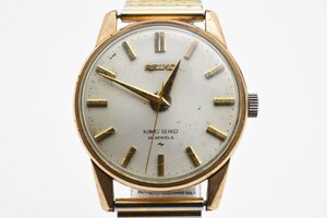 稼働品 セイコー キングセイコー KINGSEIKO ホワイト文字盤 ゴールド 手巻き メンズ 腕時計 SEIKO