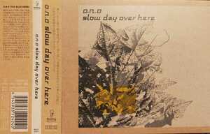 【帯付/紙ジャケ】Y1-2 / O.N.O / slow day over here / RBCP2424 / 4545933124240 / THE BLUE HERB