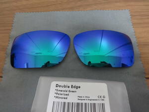 超処分価格！★オークリー ダブルエッジ用 カスタム偏光レンズ ＧＲＥＥＮ Color Polarized 新品 　OAKLEY DOUBLE EDGE