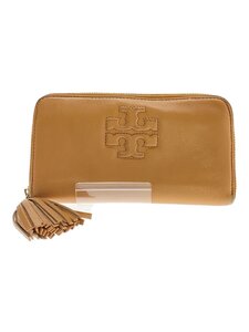 TORY BURCH◆長財布/レザー/CML/レディース//