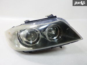 BMW 純正 E90 3シリーズ 320i セダン 右ハンドル 前期 HID ヘッドライト ヘッドランプ 左 左側 助手席 63.11-6 942 740.9 即納