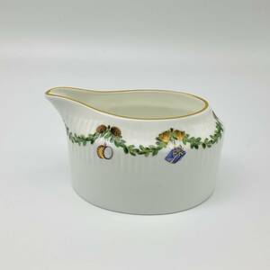 【3217】美品 ROYAL COPENHAGEN ロイヤルコペンハーゲン スターフルーテッド クリスマス クリーマー ジャグ 金彩 陶磁器 洋食器