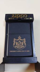 新品未使用品 ZIPPO #218 bk COAT OF ARMS (?)