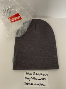 【新品】 Supreme　シュプリーム　CLASSIC BOX Logo GREY Beanie ビニ グレー 希少