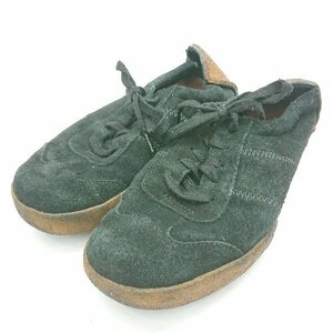 ◇ Clarks クラークス レースアップ シンプル ローカット スニーカー シューズ サイズ25.0 ブラック メンズ E