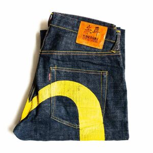 【雰囲気抜群/濃紺】EVISU 【LOT.2001 デニムパンツ】32×35 エビス ジーンズ カモメ 2405596