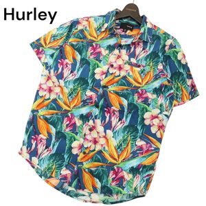 Hurley ハーレー 春夏 半袖 【花柄 フラワー 総柄】 アロハ シャツ Sz.S　メンズ　C4T05909_6#A