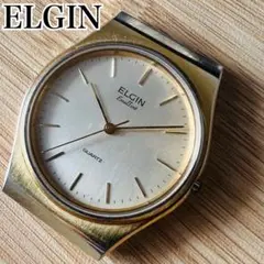 訳あり 腕時計 エルジン ELGIN クォーツ 時計 ゴールド ステンレスケース