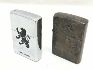 ■Zippo Bounce オイルライター1995年製 / Takeo kikuchi 1999年製 シルバー 2点 まとめ 火花あり 中古【UW050575】