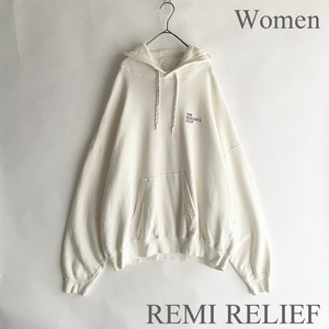 REMI RELIEF 日本製 GALLARDAGALANTE レミレリーフ ガリャルダガランテ 別注ロゴパーカー オーバーサイズ フーディー ホワイト size M sk