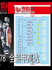 HG 1/144 サンダーボルト フルアーマー・ガンダム 用蛍光水転写式デカール　並行輸入品