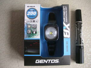 未使用　　GENTOS(ジェントス) 　充電池 XB-M01R　LED Bike Light