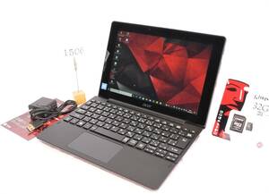 ほぼ新品 エイサー acer Switch 10 E 2-in-1●10.1WXGA IPSタッチP●Z8300Max1.84GHz●eMMC64GB＋新品mSD32GB●Win10Pro●Office2021Pro 