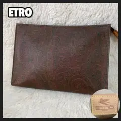 美品 ETRO エトロ クラッチバッグ ポーチ バックインバック ペイズリー