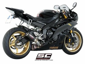 【国内在庫】SC-PROJECT SCプロジェクト CR-T スリップオンサイレンサー カーボン ハイポジション YAMAHA ヤマハ YZF-R6 