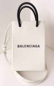 定価14.4万円美品 BALENCIAGA バレンシアガ 593826 ミニ ショルダーバッグ フォンケース トートバッグ