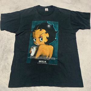 90s betty boop ベティちゃん got milk? Tシャツ XLサイズ