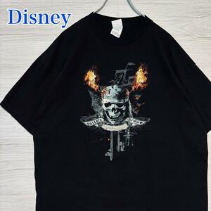 【入手困難】Disney ディズニー　パイレーツオブカリビアン　Tシャツ　XLサイズ　半袖　海外輸入　一点物　キャラクター　ゆったり