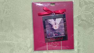 lenox レノックス フォトフレーム オーナメント（7.1×6.2㎝）thankful frame charm ornament 未開封