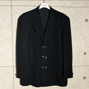 ONtheCORNER ITEM No.1717/COMMEdesGARCONS HOMMEPLUS コムデギャルソンオムプリュス フラワーボタンダブルブレスト ジャケット88aw size:M